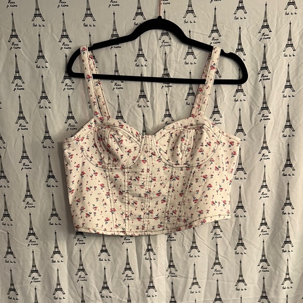 Floral Cream Women's Top